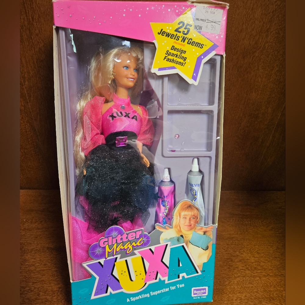1993 Xuxa Glitter Magic doll by Rose Art